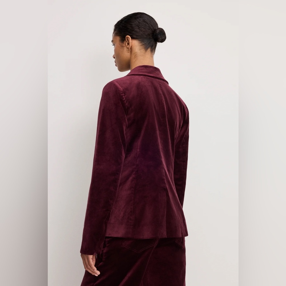 New Good American - VELVET SCULPTED BLAZER - Picture 2 of 5